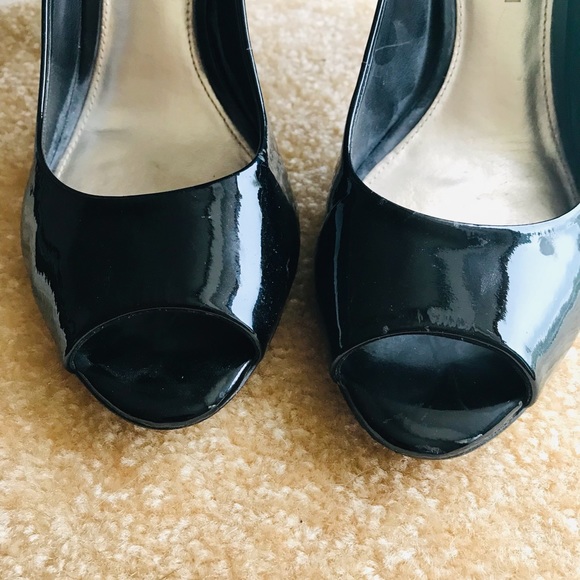 Antonio Melani Peep Toe Heels-Black Size 8 - Picture 4 of 6